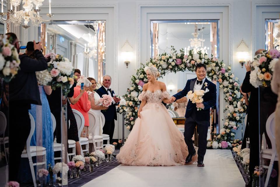 Claridges Ballroom ceremony