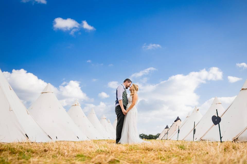 A festival wedding