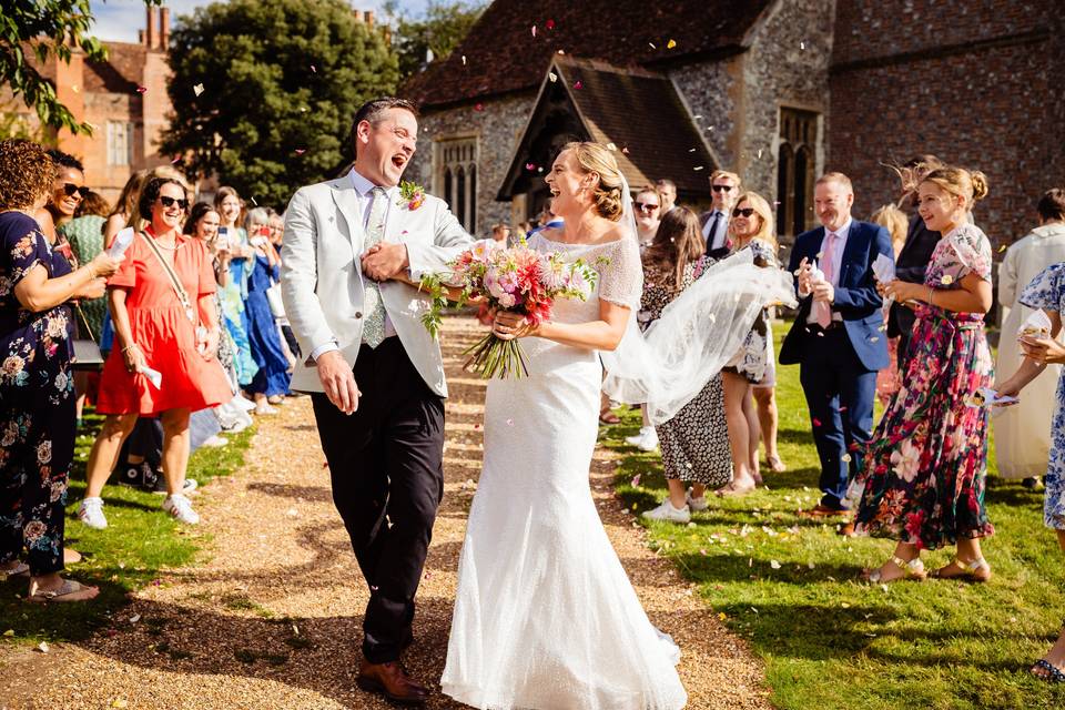 Mapledurham village wedding