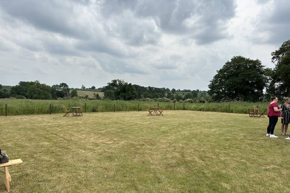 View from the Tipis