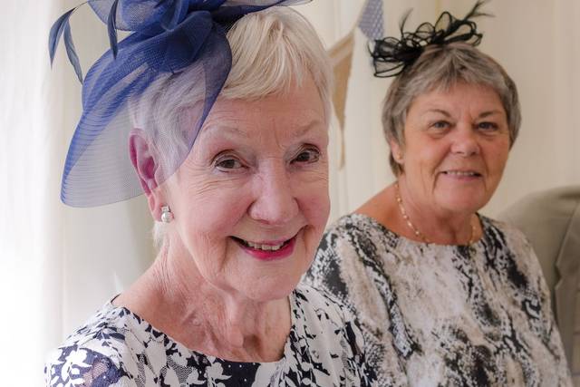 Proud aunties in their finery