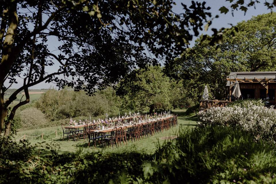 Wedding Breakfast Outside