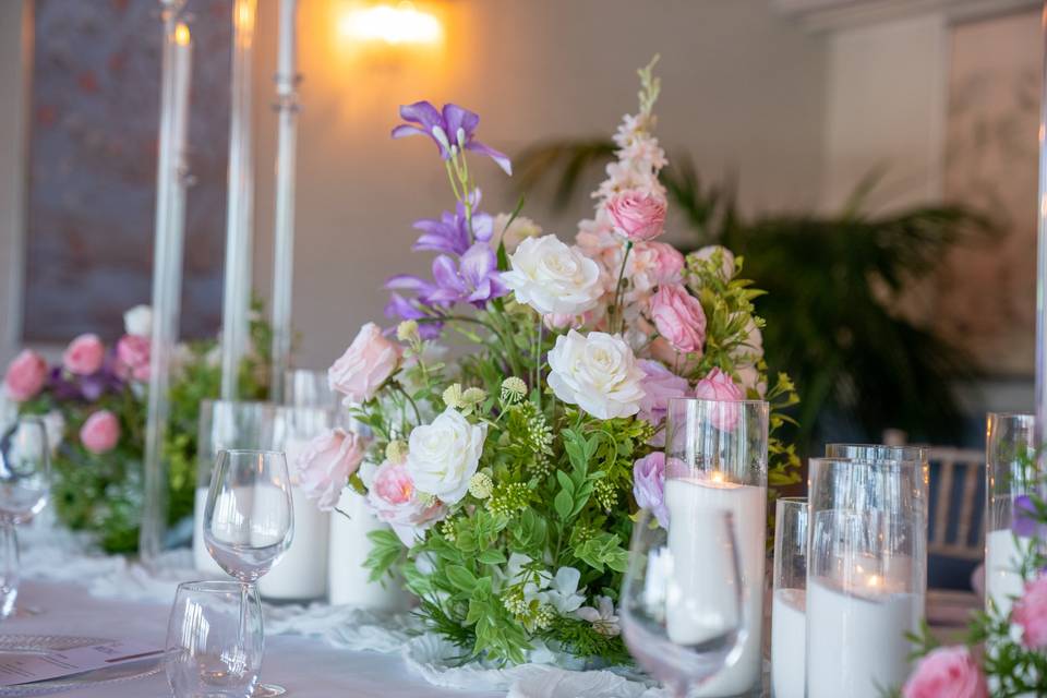 Pastel Florals & Candles