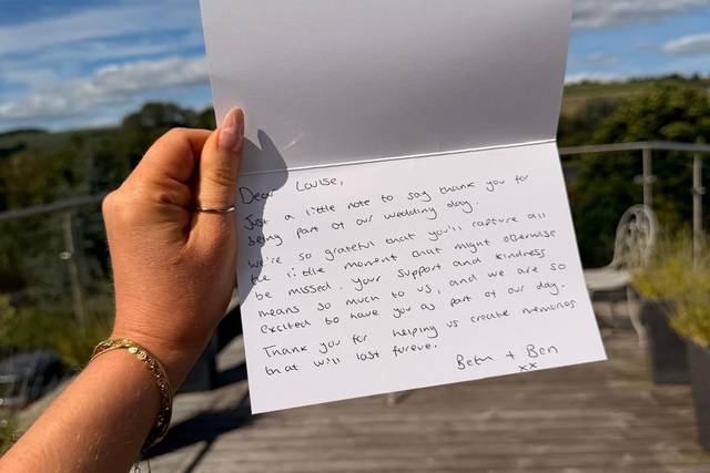 Lovely words from my client