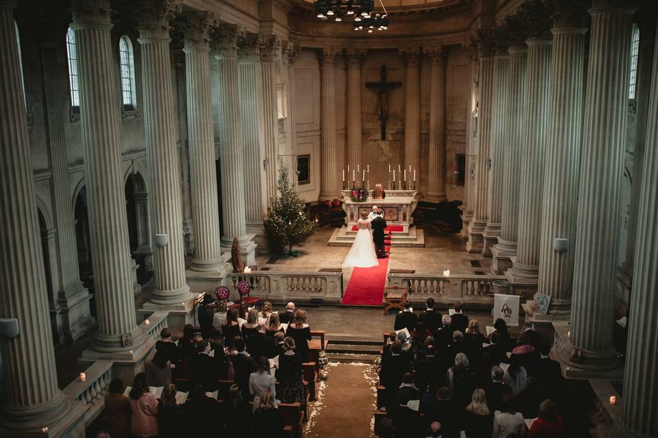 Beautiful chapel ceremony