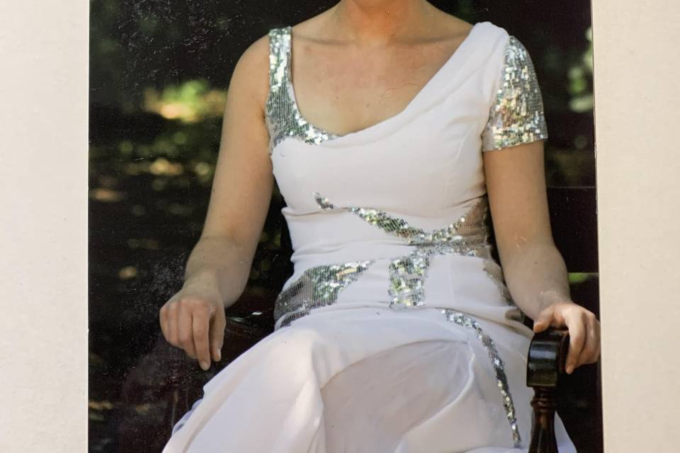 Silk crepe, chiffon, sequin
