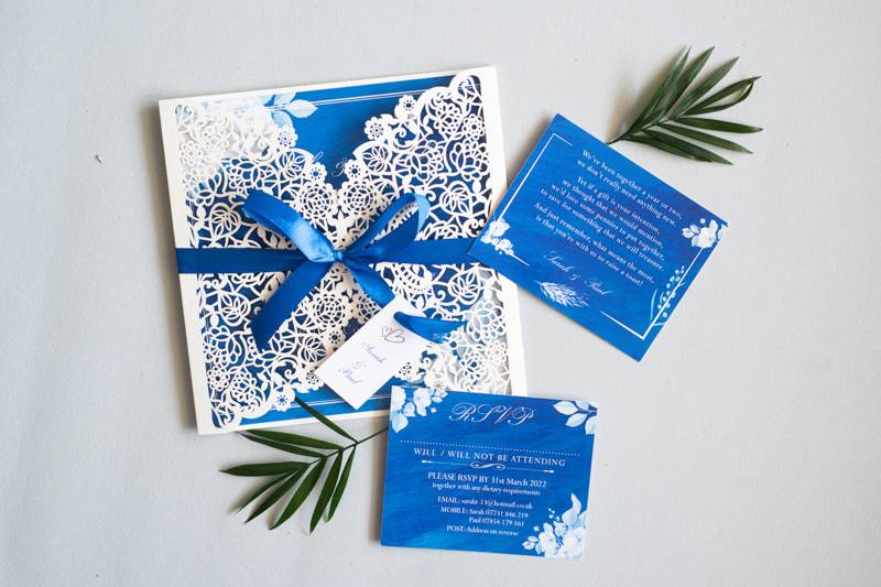 Blue & White