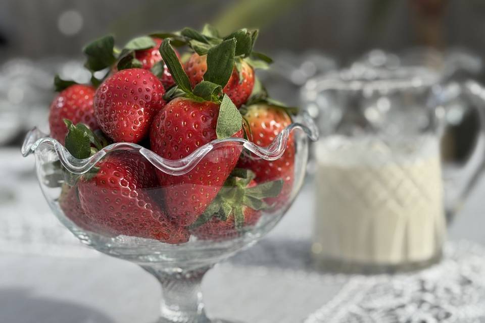 Strawberries & cream!