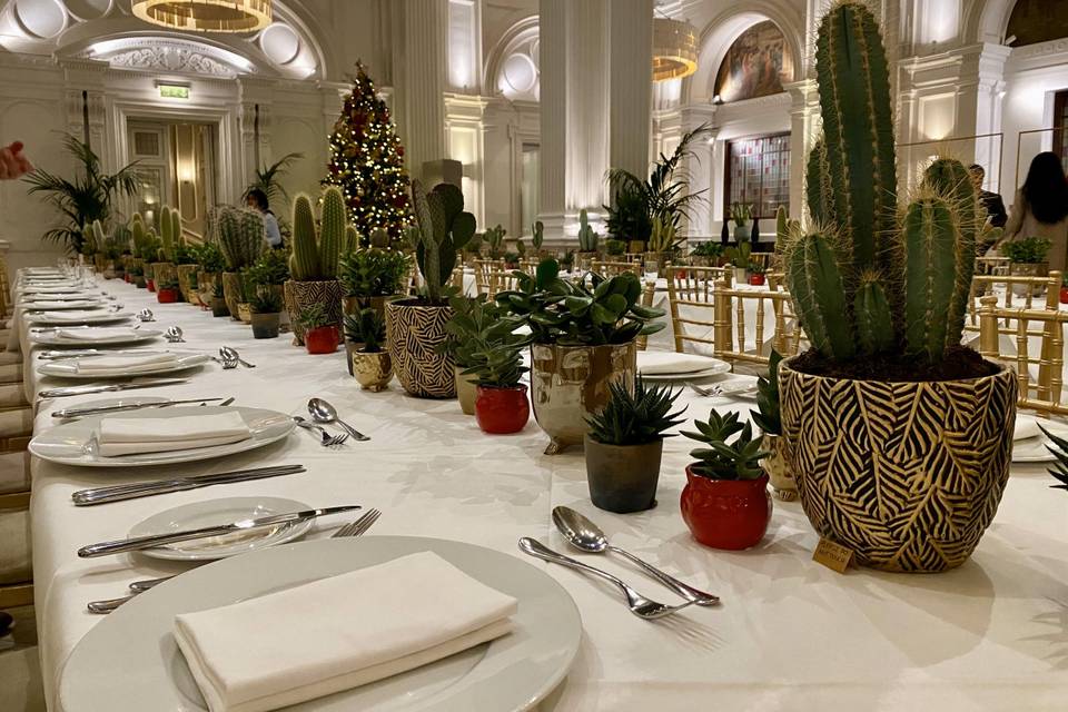 Cactus Table Centrepieces