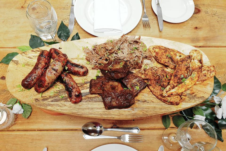 Bbq sharing plate