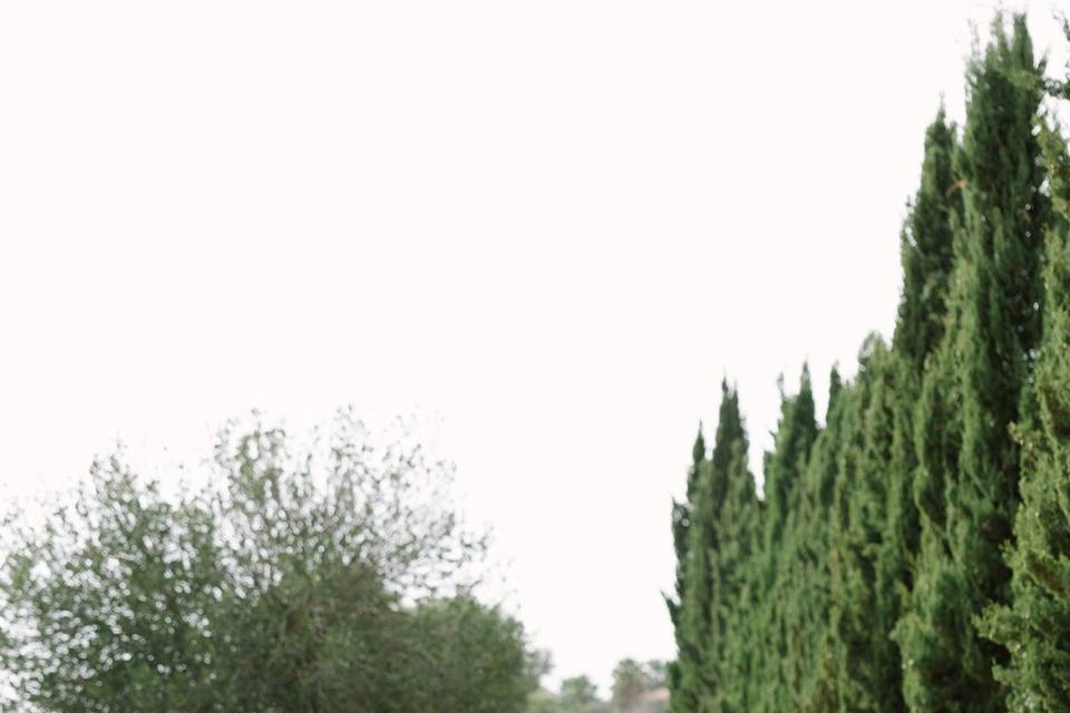 Bride and groom in spain