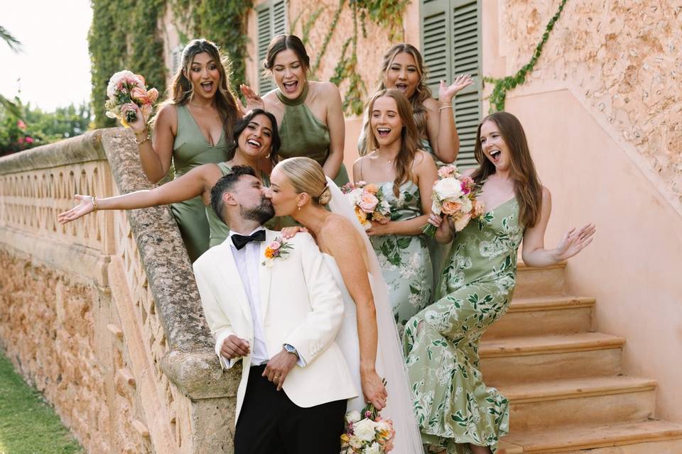 Fun wedding party