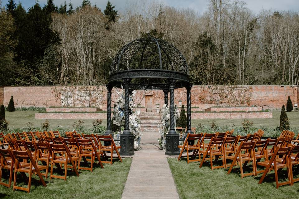 Garthmyll hall ceremony