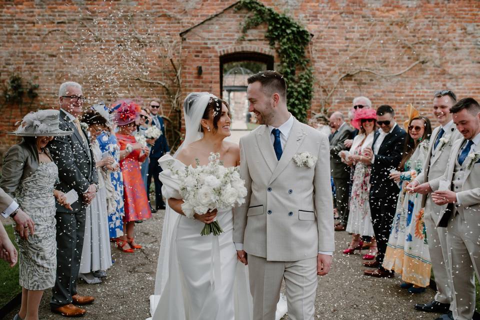Walled garden ceremony