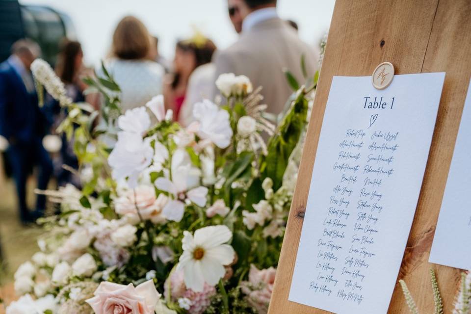 Tipi wedding decor