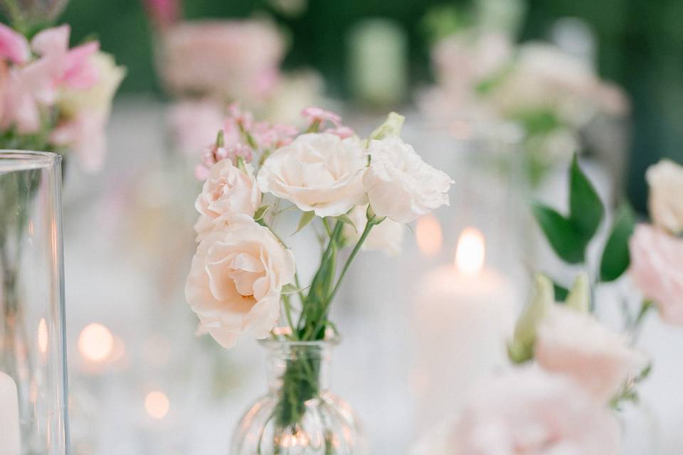 Delicate bud vases