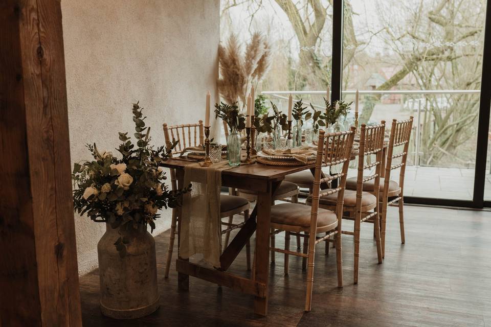 Botanical barn wedding