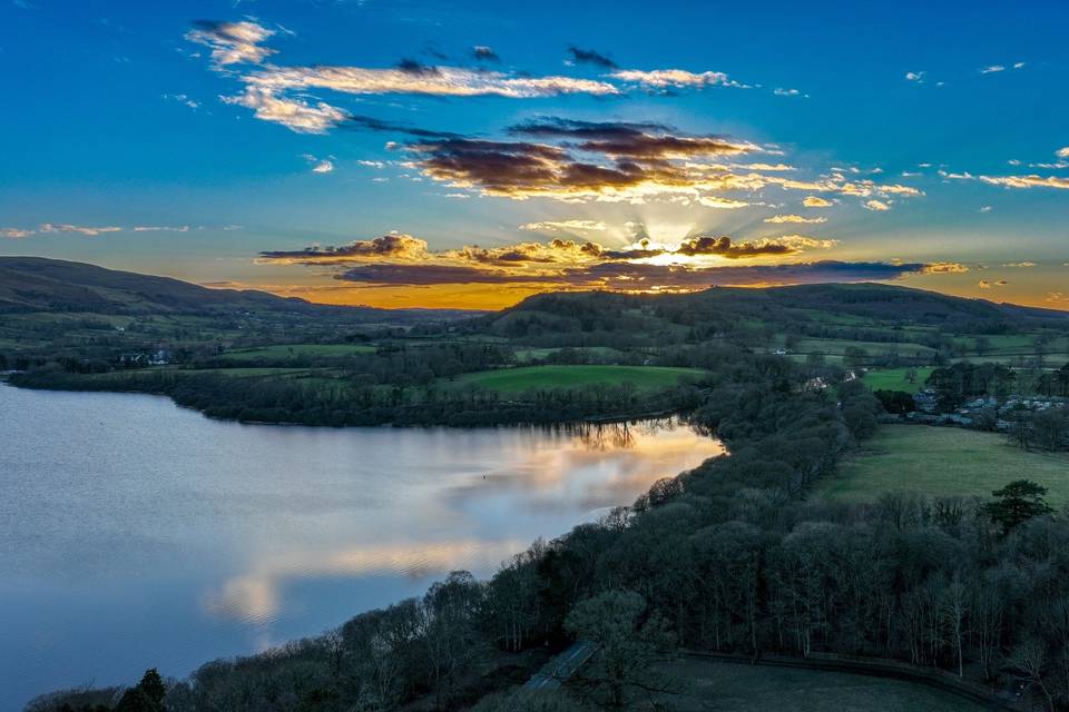 Drone over Bassenthwaite Lake