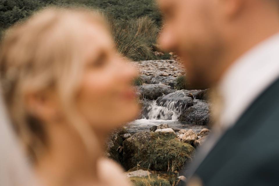 Laura & Josh by waterfall