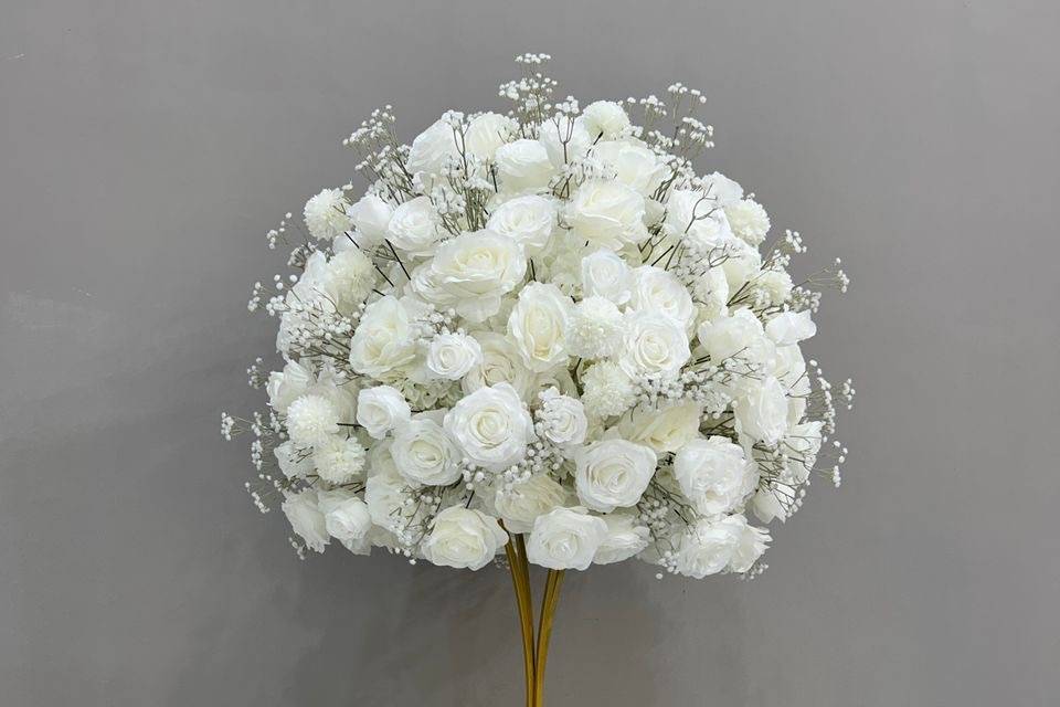 Luxury White Rose and Gyp