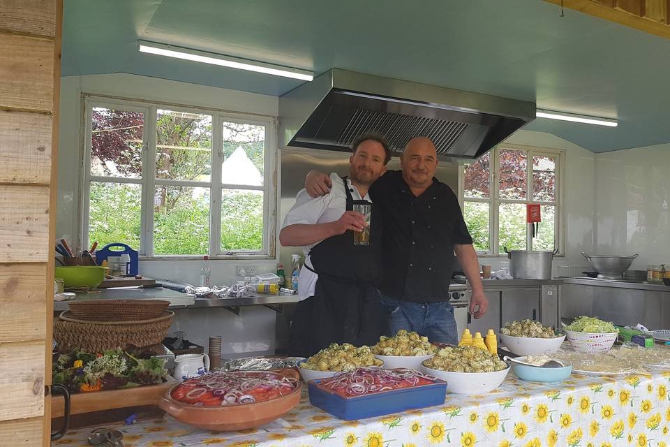 Fully equipped field kitchen