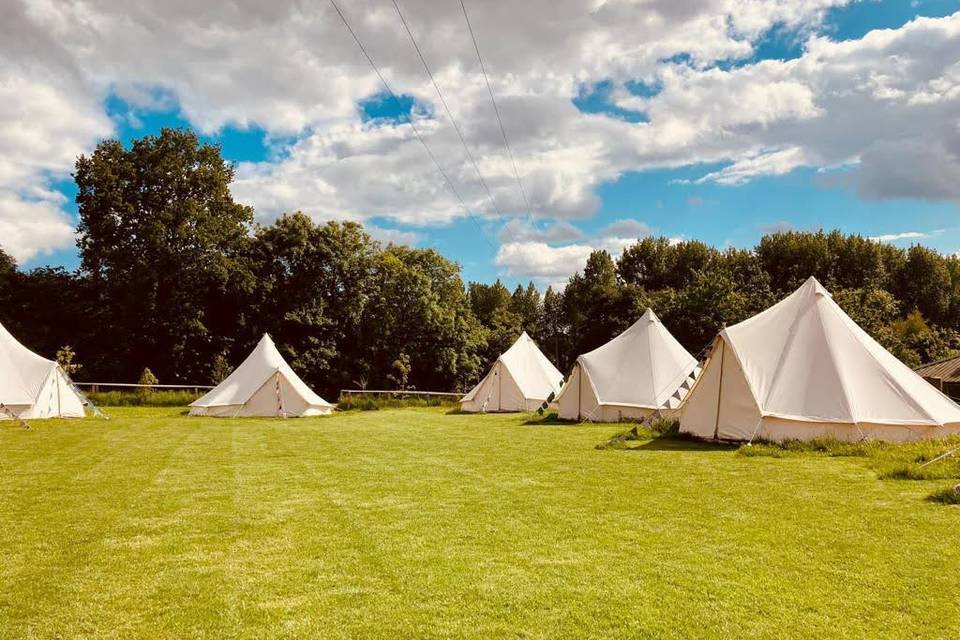 The bell tents