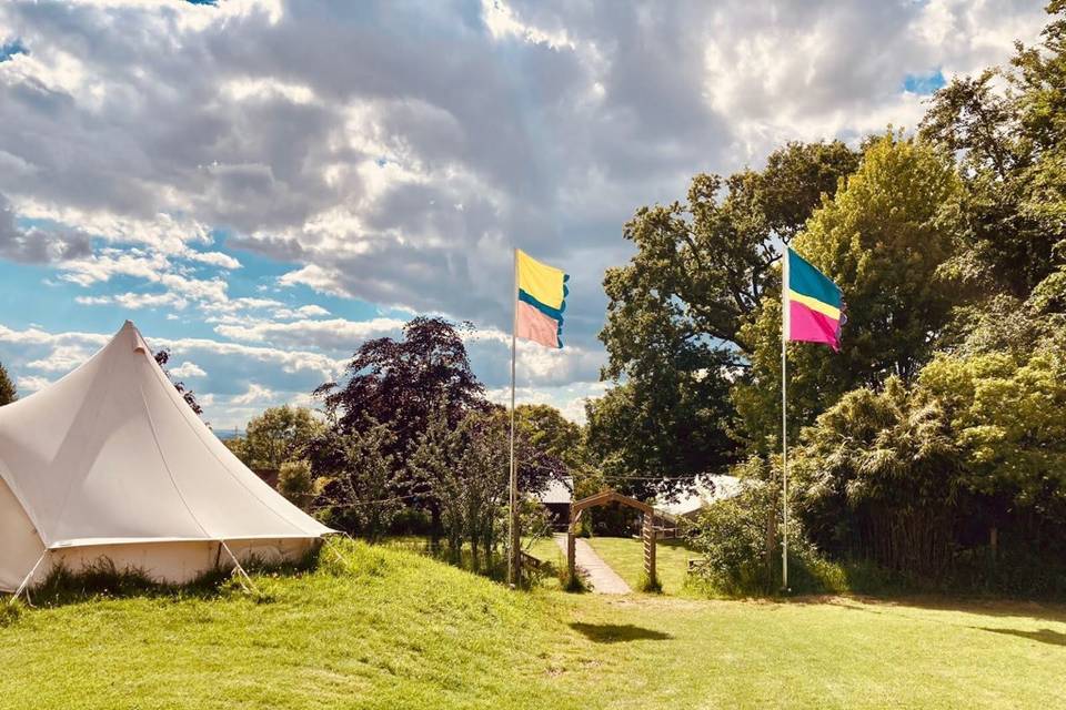 View from the camping field