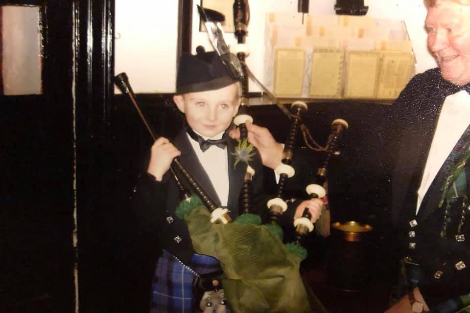 My first hold of the pipes