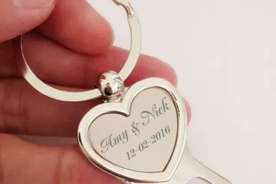 Logo/Name inscribed keyring