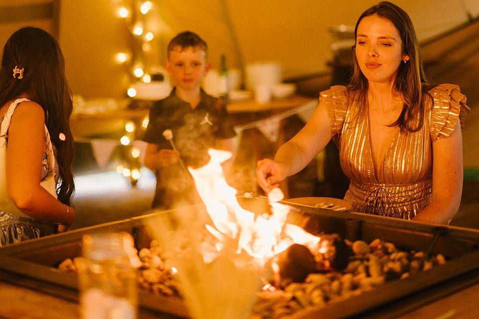 Toasting marshmallows