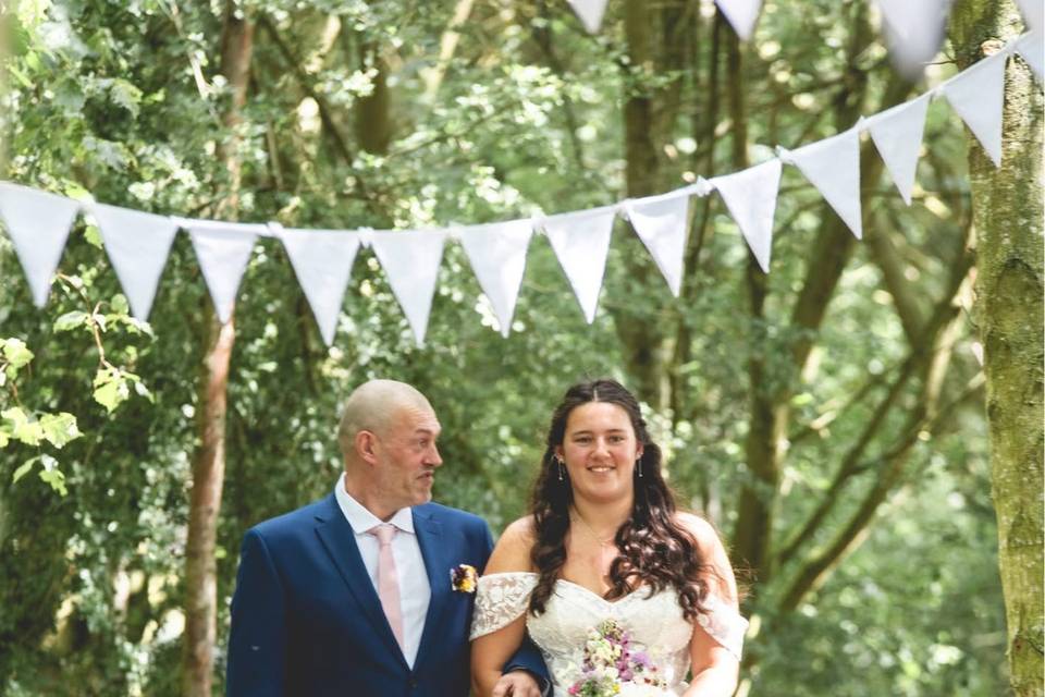 Walking down the isle