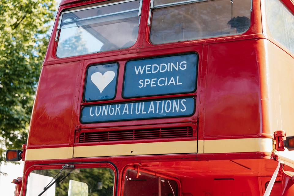 London Wedding Bus