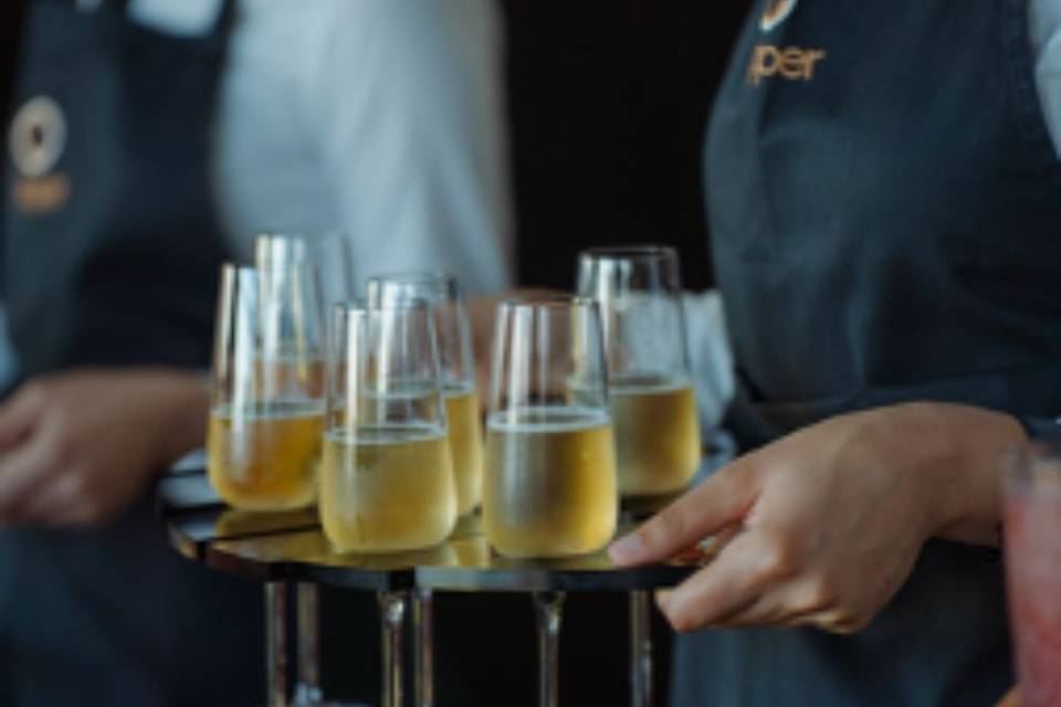 Wedding arrival drink