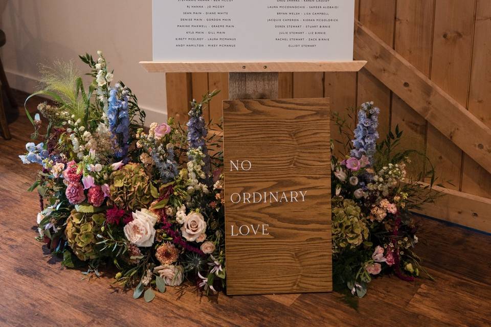Seating Plan Florals