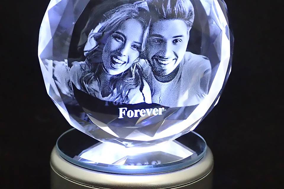 3D Sunflare Photo Crystal