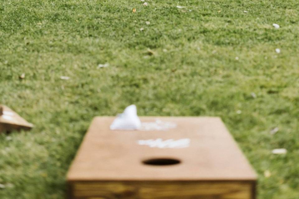 Cornhole toss