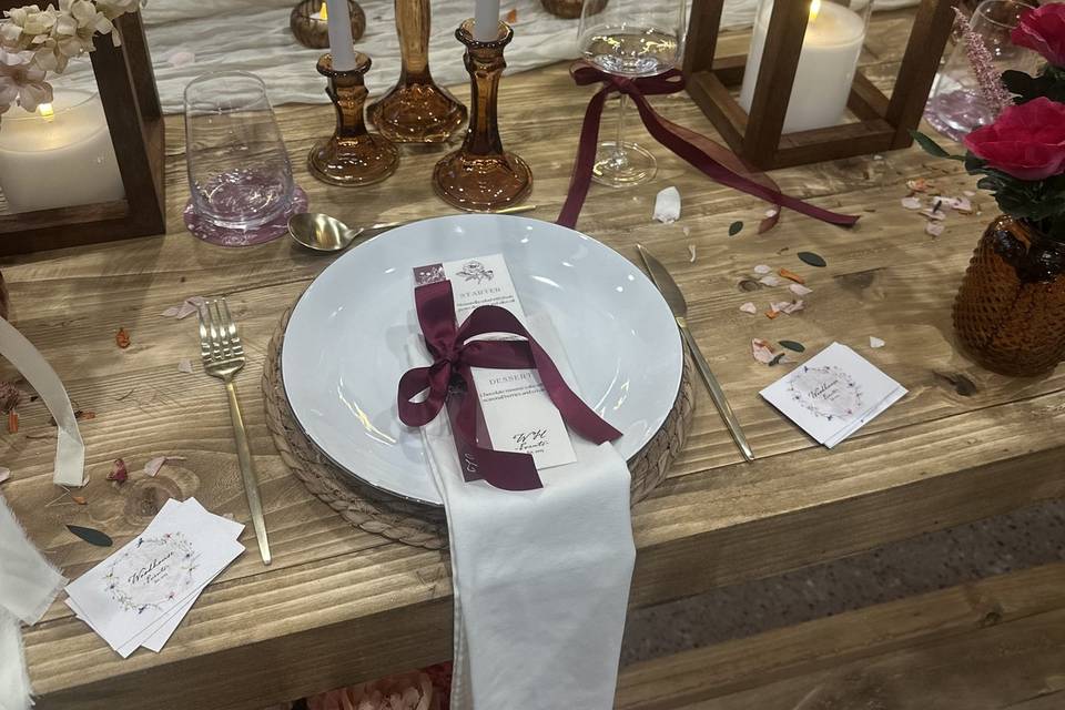 Beautiful table decor
