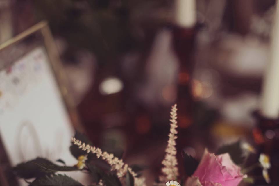Amber bud vases