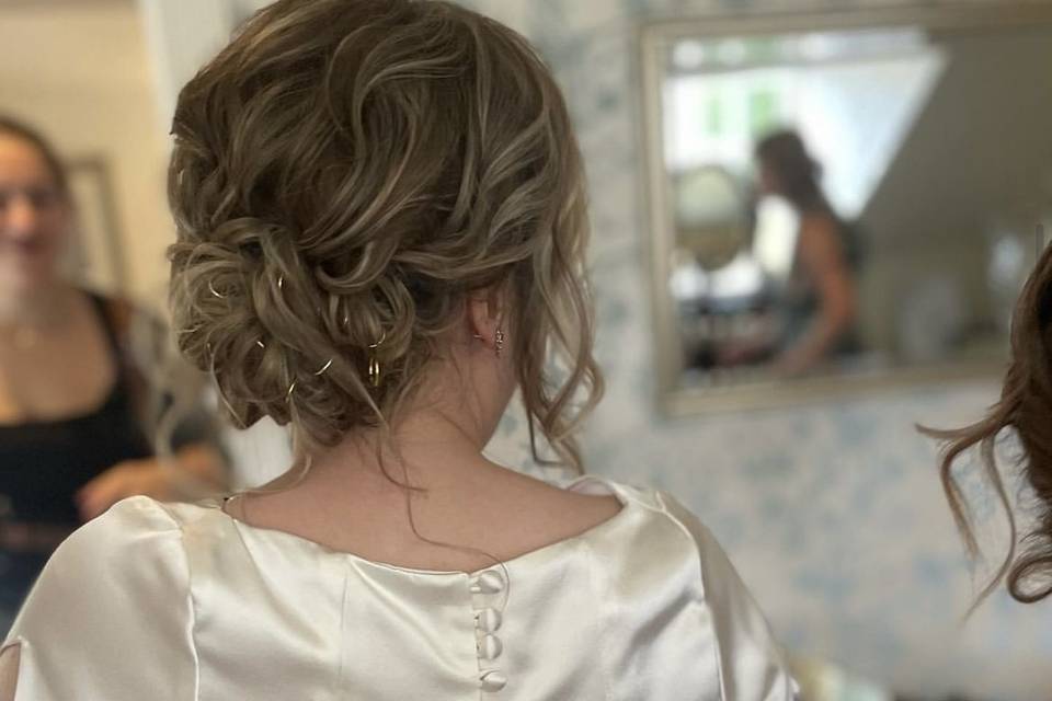 Bridal textured updo