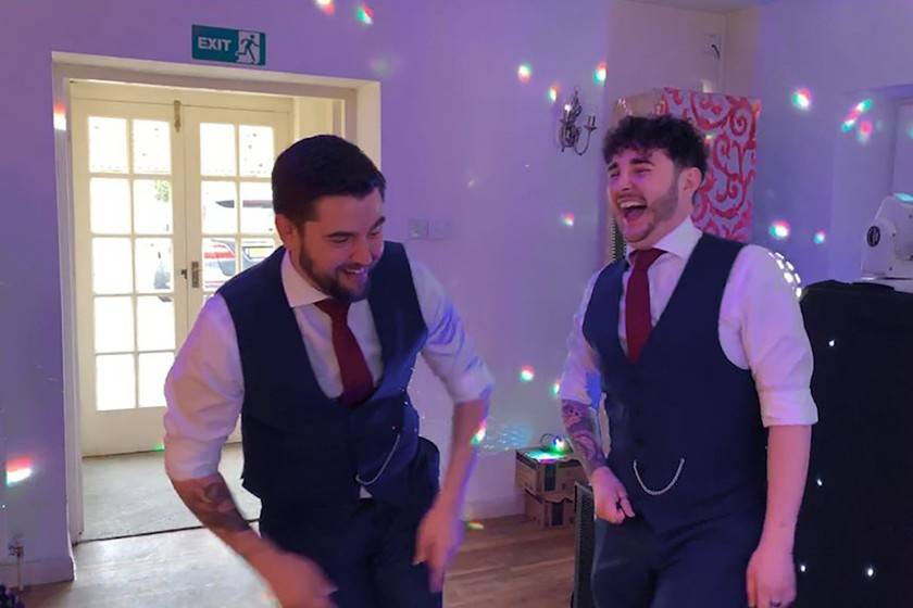 Guests having fun on the dance floor