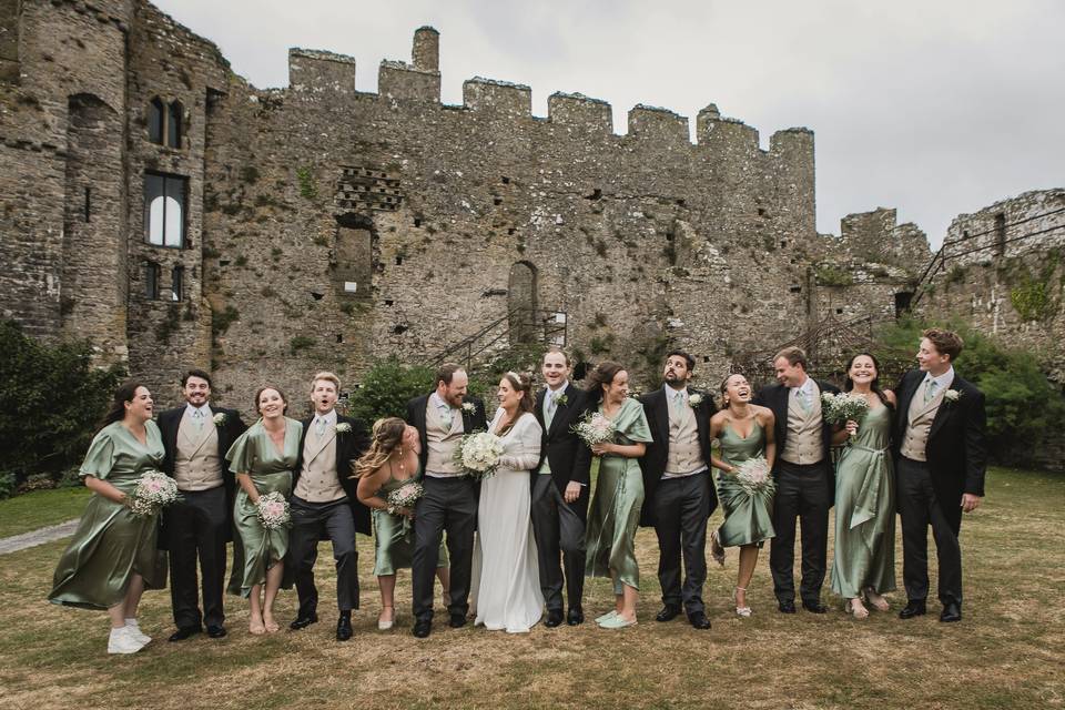 Bridal Party at Manorbier