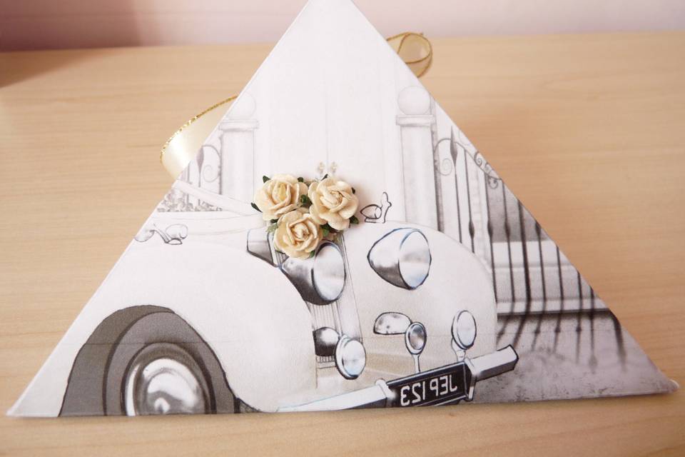 Wedding Car Favour Box