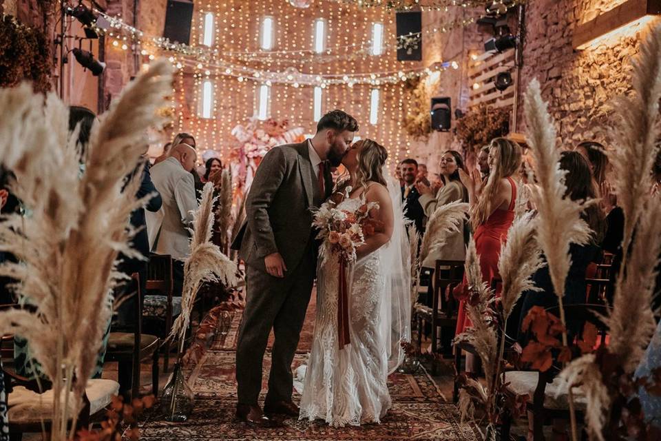 Lovely Bride and Groom