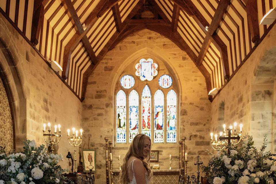 Beautiful back of dress shot