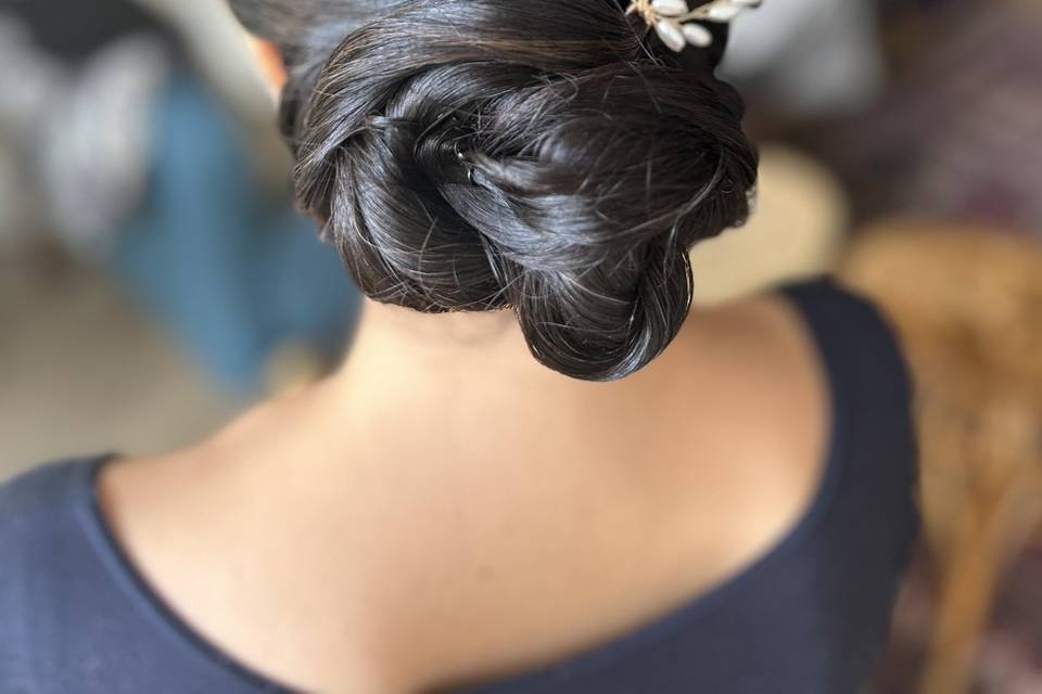 Elegant low bun