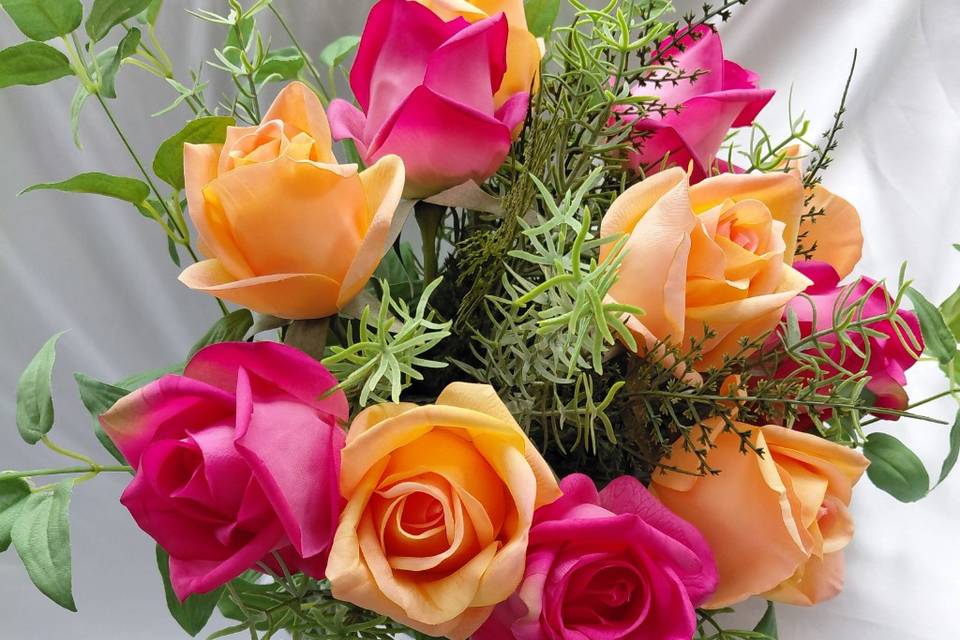 Hot pink and orange real feel
