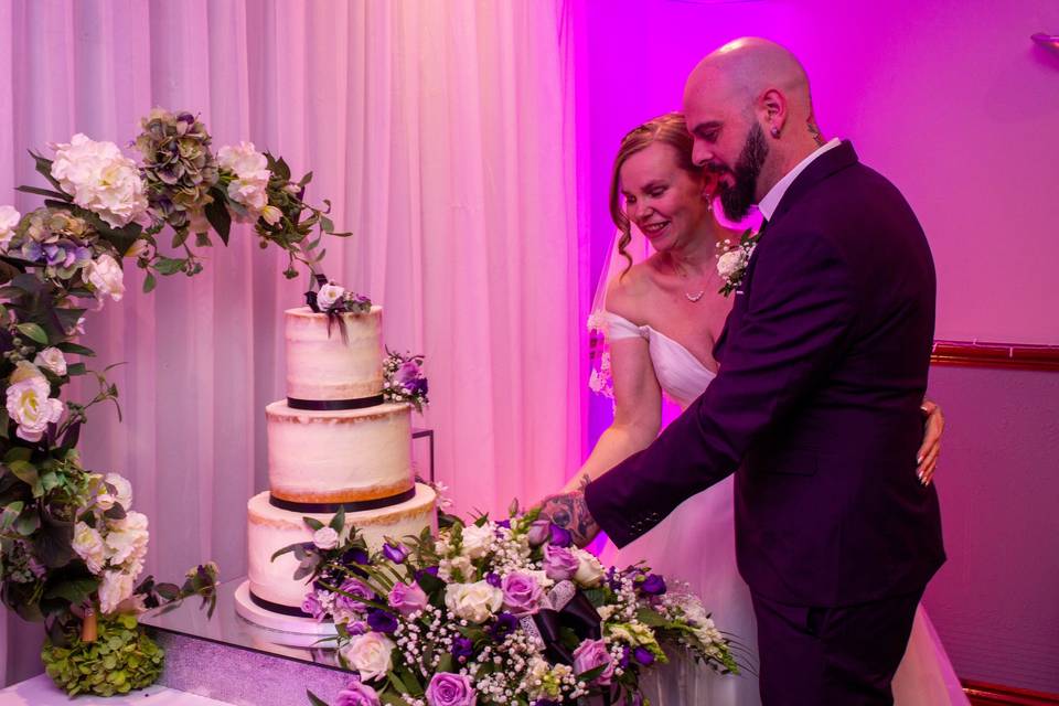 Cutting the cake