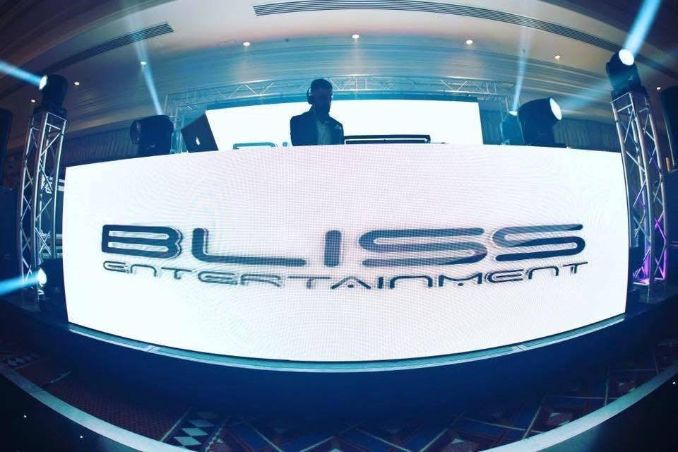 Bliss branded DJ booth