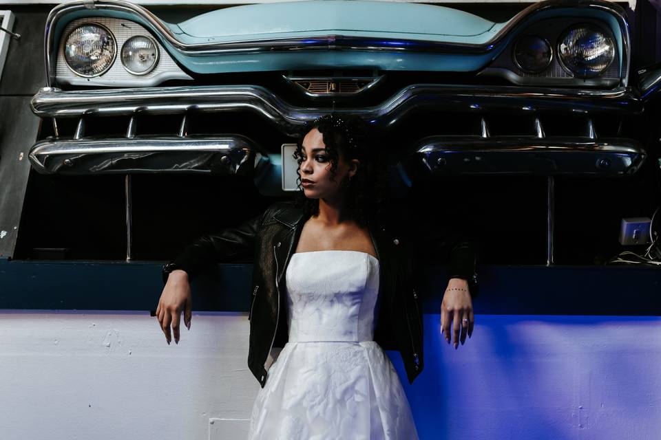 Top Floor stairs car bride