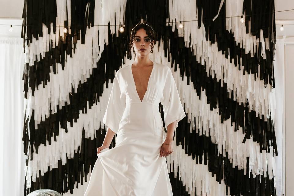 Top Floor backdrop bride